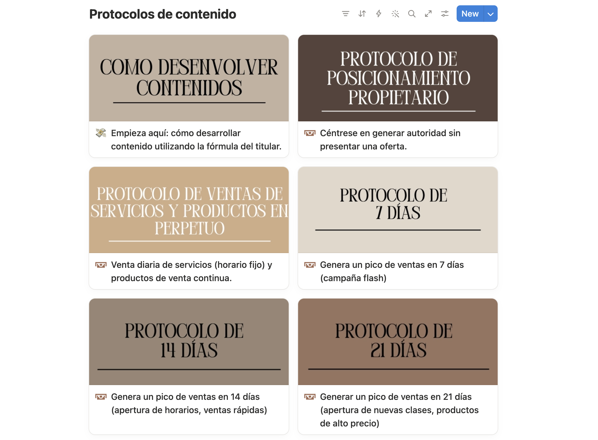 Protocolos de Contenido Listos