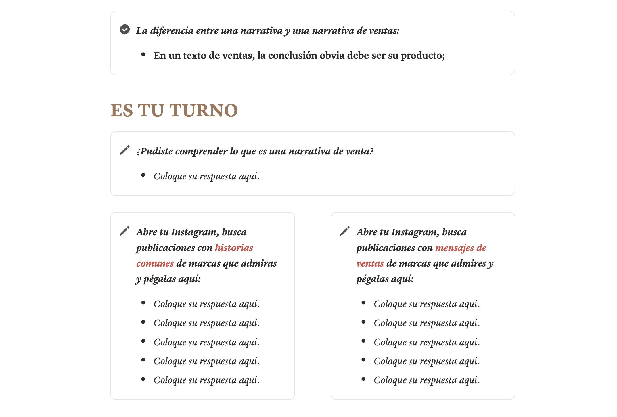 Workbooks de Implementación